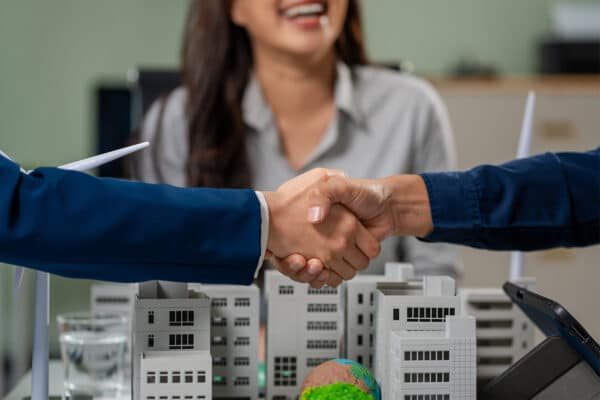 businessmen shaking hands