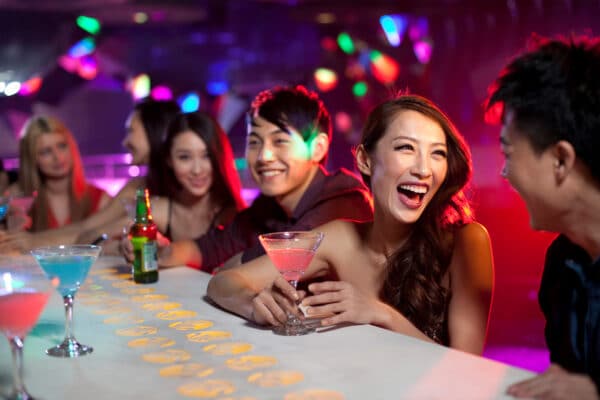 people enjoying in bar
